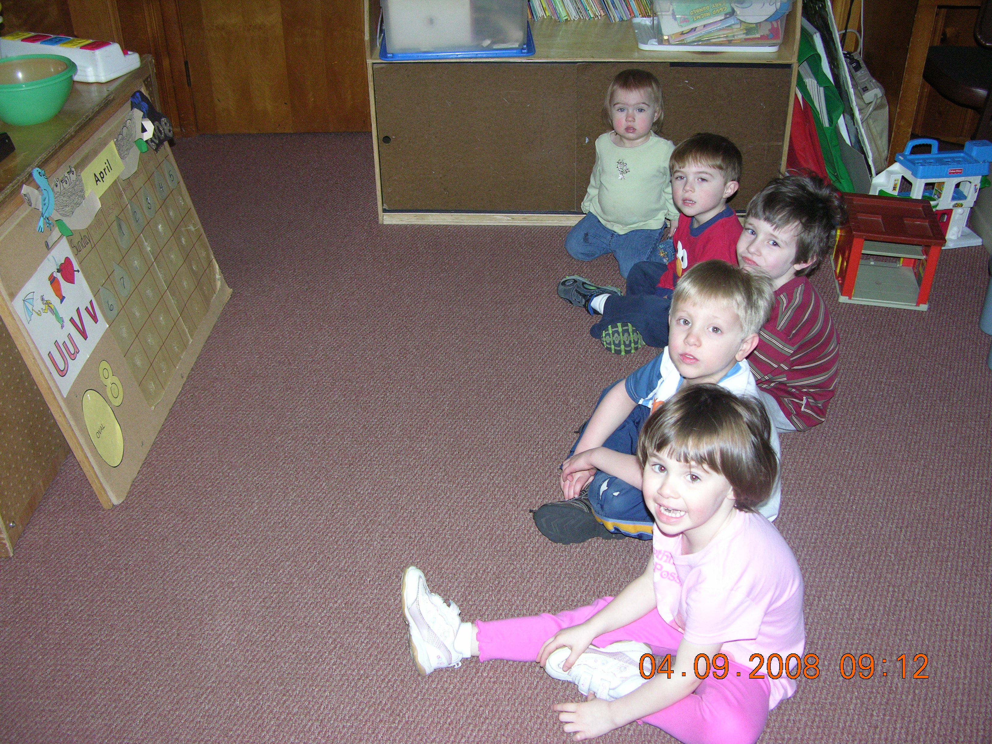 Children during group